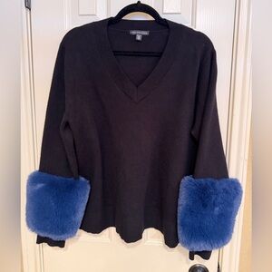 Saks Fifth Avenue Black Knit Sweater